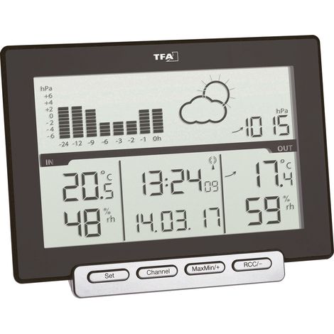 TFA Dostmann Meteo Sens 35.1139.01 Funk-Wetterstation Vorhersage für 12 bis 24 Stunden Anzahl Sensor