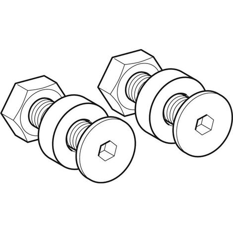 Geberit Set Gewindehülse für Scharnier für WC-Sitz (2 St.), 598175000 (1/2)