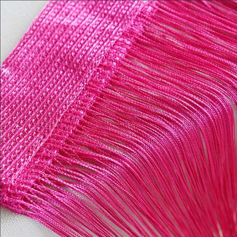 Curtains - String - Net Design - Light Filtering - Door Mounted - Cut To Size - 1 Pair