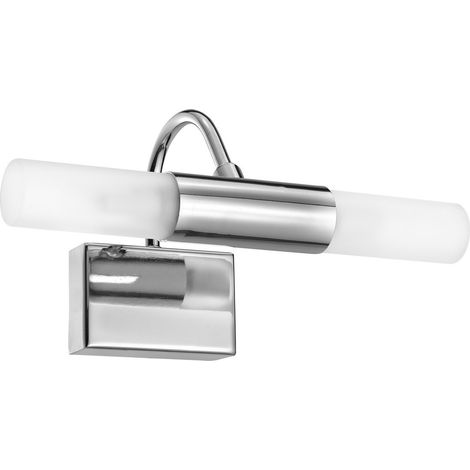 Merano Elgin Applique de salle de bain 2 lumières verre opale chrome aluminium G9 IP44