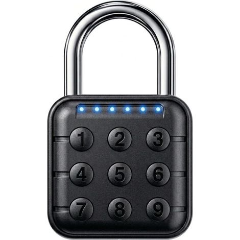 Clé à code : serrure à code numérique de 6 chiffres, serrure en alliage de zinc étanche, adaptée aux armoires, salles de sport, voyages, etc. (1/5)