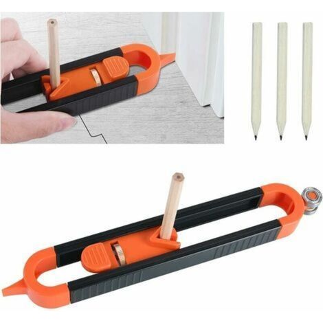 Contour Gauge with Lock, Profile Tool, Woodworking Measuring Ruler, Irregular Contour Duplicator Gauge Tools (1/5)