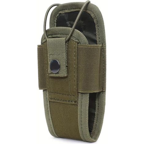 Passende taktische Taschen für Funkgeräte – Militärtasche mit Gürtelschlaufe, externe Zubehörtasche für Funkgeräte, multifunktionale Ausrüstungstasche, Grün
