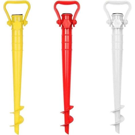 YMYNY Pack of 3 parasol stands, parasol ground anchors, beach umbrella sand anchors, for garden umbrellas, birdhouses, gazebos, flags