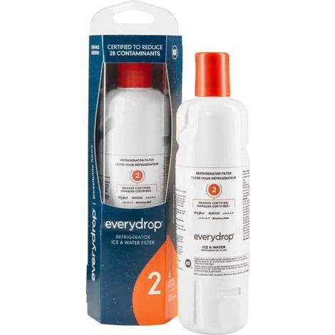 Filtre à eau Everydrop pour réfrigérateur – Réduit 99% du plomb – Compatible Whirlpool, Maytag, KitchenAid – Remplacement facile en quelques minutes - EDR2RXD1 (1/3)