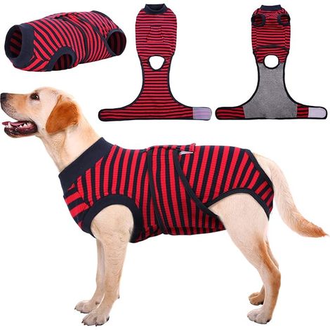 Dog Cat Recovery Suit for Dogs Cats After Surgery Abdominal Wounds Protection / Skin Disease Alternative to Electronic Pet Collar (1/5)