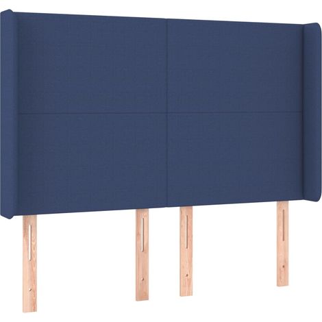 Maison Exclusive - Testiera ad Orecchio Blu 147x16x118/128 cm in Tessuto