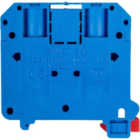 2-adriger Schienenverbinder 16mm² blau neu ZSG 1-16.0Nn 11621313
