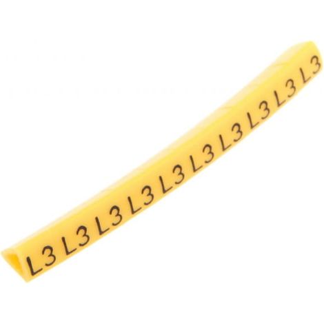Marqueur de câble OZ-1/L3 jaune E04ZP-01020206200 /100 pièces/