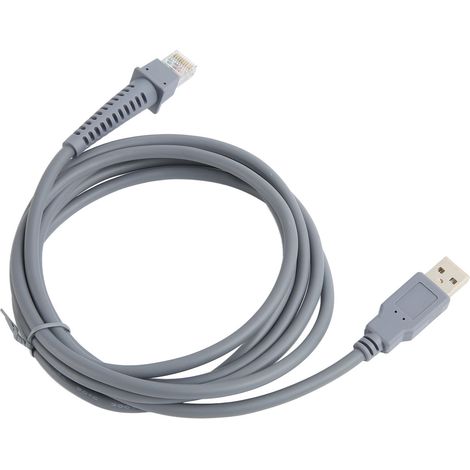 Câble QR en PVC de 2 mètres pour lecteur de codes-barres, accessoire pour LS2208, 2208AP et LS4278 (1/4)