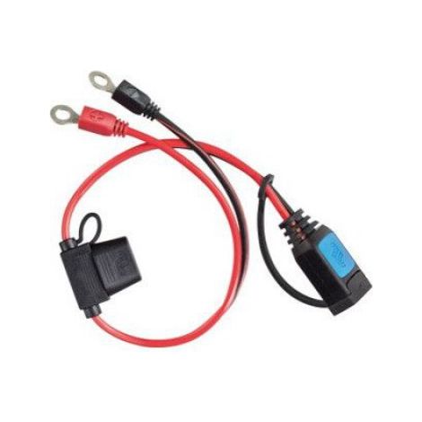Connecteur À Oeillet M6 - IP65 - Pour Chargeur Batterie - Universel - Blanc - 1 Pièce