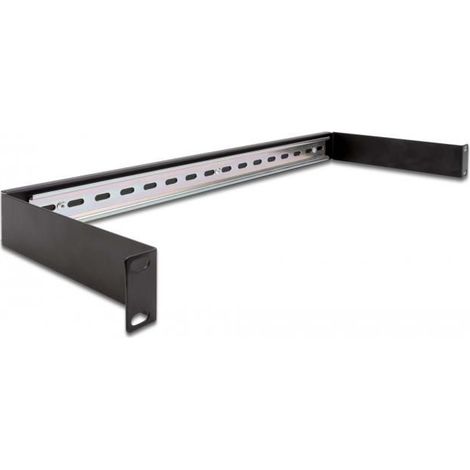 DeLOCK 66883 organizador de cables Estante Canaleta ranurada para cables Negro 1 pieza(s)