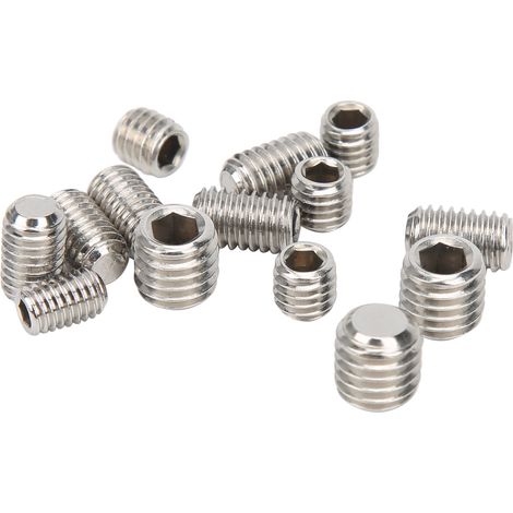 Assortiment de 200 vis sans tête à six pans creux en acier inoxydable pour machines (1/5)