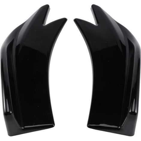Type universel pour aileron de pare-chocs arrière de voiture de 27 cm, diffuseur anti-collision type aileron de canard, cache séparateur d'angle avec rebord (1/3)