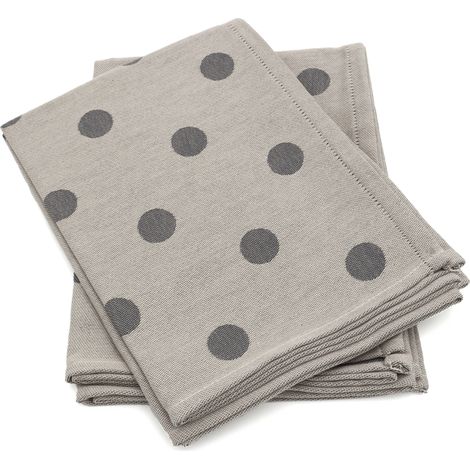 Lot de 2 torchons de cuisine toile coton SPOT 50x70 cm (1/5)