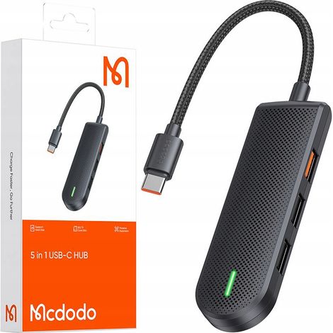 Adaptador divisor USB-C HUB Mcdodo 3X USB SD/TF (1/5)