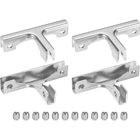4 PCS Attache De Fixation Pour Verre (3-7mm) En Forme De T (1/5)