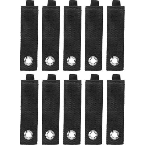 Lot de 10 sangles de rangement auto-agrippantes pour rallonges électriques, organisateur et enrouleur (taille M). (1/4)