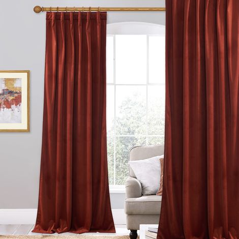 Rideaux de 243,8 cm pour Porte de Salon, Panneaux de Porte en Velours Super Doux pour protéger l'intimité, pour Chambre à Coucher, Salle à Manger, Placard, 132,1 x 243,8 cm (l x L), 1 Panneau, (1/5)
