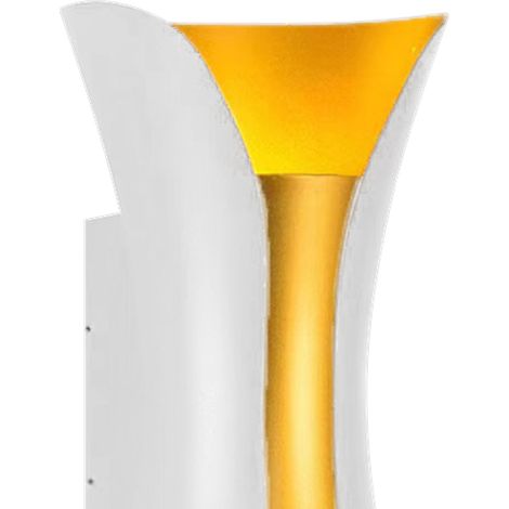 Applique murale extérieure étanche double têtes éclairage haut et bas lampe murale LED pour cour villa 6W 150 long 3000K lumière chaude blanc or