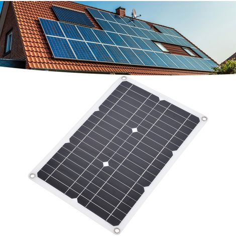 Kit de chargeur multifonctionnel étanche pour panneaux solaires avec double port USB et contrôleur 10 A, charge photovoltaïque d'urgence (1/5)