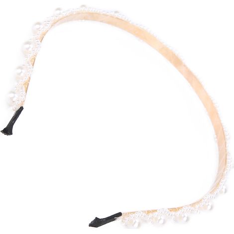 Brautstirnband, verziert mit Legierungsperlen, elegantes Haaraccessoire für die Zeremonie (1/5)