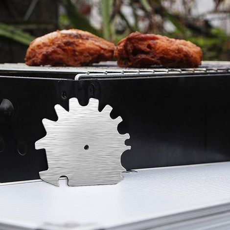 Grattoir pour barbecue en acier inoxydable, léger et portable, outil de nettoyage pour grille de cuisson (1/5)
