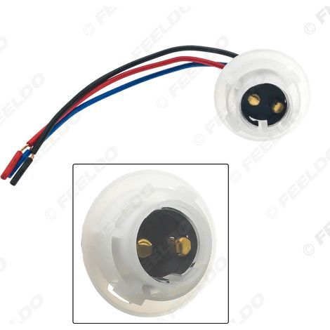 1157 BA15D LED-Autolampenfassung, 1157 Adapterkabel, Doppelkontakt, weiß (1/5)