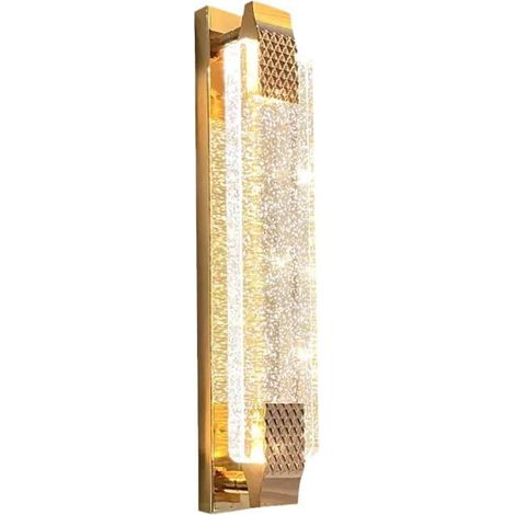 Abigail - Lámpara de pared de cristal burbuja, color dorado, 50 cm (1/2)