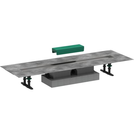 Set completo uBox universale per scarichi doccia, kit pronto, basso 800 mm