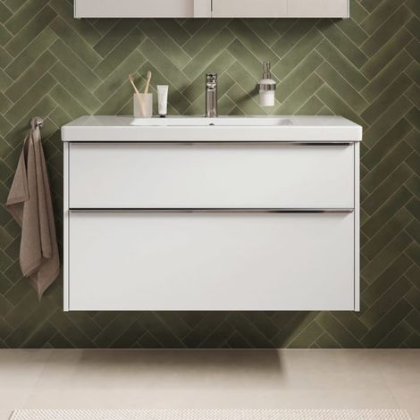 Duravit Joviva Keramik-Waschtisch mit Unterschrank 100 cm (1/5)