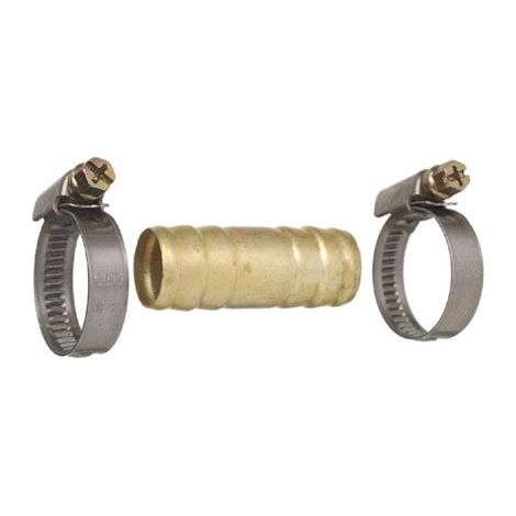 Cornat Schlauchverbinder 9,53 mm (3/8) inkl. 2 Klemmen Installationsmaterial
