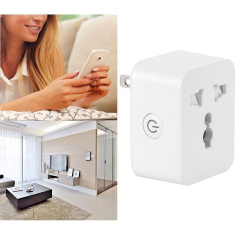 Smart Plug with Timer, WiFi, Bluetooth, 15A 100-250V, Connected Power Strip (1/5)