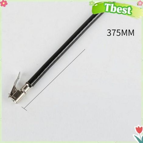 Tbest Tuyau de pompe à pneu de voiture WGonfleur De Pneus Pour Voiture Manomètre Raccord De Tuyau Flexible auto outillage Noir (1/5)