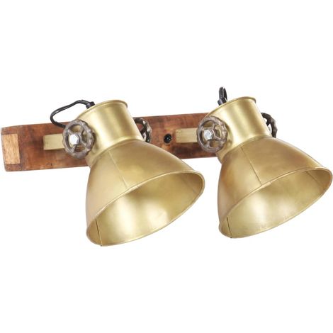 Lampe murale industrielle Laiton 45x25 cm E27 (1/5)