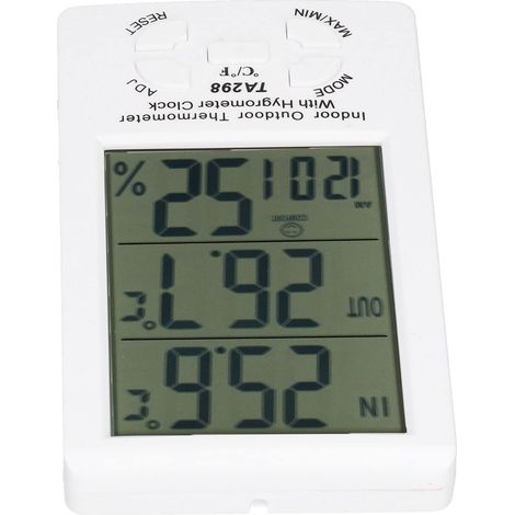 Igrometro da interni, igrometro digitale elettronico portatile con display LCD, monitoraggio in tempo reale e alta precisione per casa, giardino e serra. (1/5)