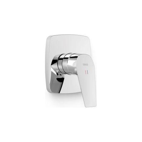Pièce apparente pour boîtier encastré 1 voie Rapid-box Chrome - TRES 21727810