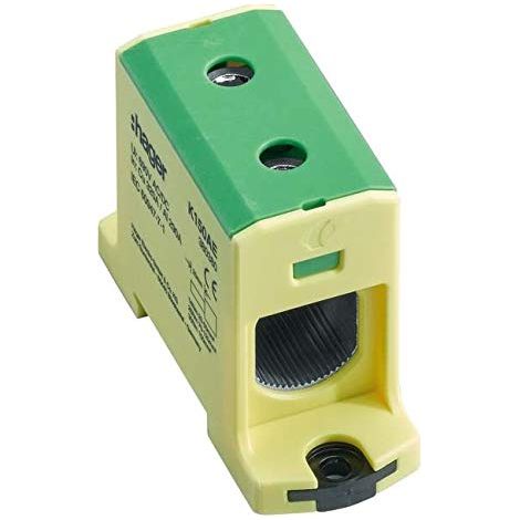 HAGER K150AE ANSCHLUSSKLEMME FÜR ALUMINIUM- + KUPFERLEITUNGEN, 25-150 QMM, GRÜN GELB