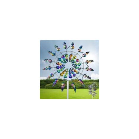 Moulin à Vent Jardin, Moulin a Vent Jardin Exterieur, Eolienne de Jardin, Carillon à Vent, Moulin à Vent de Jardin pour la décoration des Jardins, terrasses, pelouses et patios