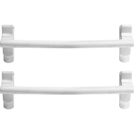 Lot de 2 porte-serviettes chromés à fixer sur un meuble, sans perçage (1/5)