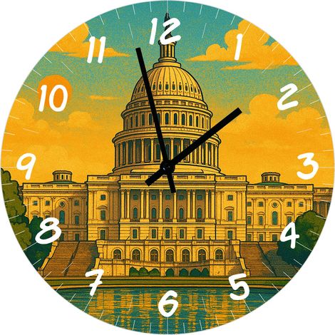 Horloge murale Washington Capitole (1/2)
