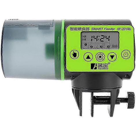 Distributeur automatique de nourriture pour poissons de bassin avec minuterie pour les vacances (1/5)
