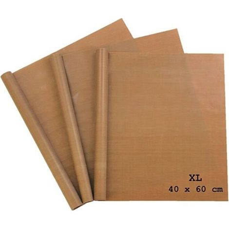 Lot de 3 ustensiles de cuisson permanents extra larges pour griller et cuire au four – 40 x 60 cm, peuvent être coupés à la taille souhaitée – Passent au lave-vaisselle (1/5)