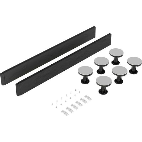Shower Tray Leg Set - Slate Grey - For 700mm-900mm Square & Rectangular Resin Trays