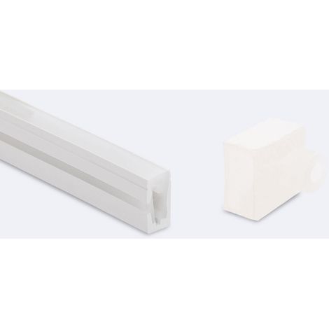 Profil Neon SFLEX 6x12 seitliche Kurve für LED Streifen IP20 bis 8 mm 2 m