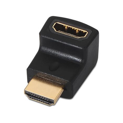 ADAPTADOR AISENS HDMI ACODADO A/H-A/M NEGRO (1/2)