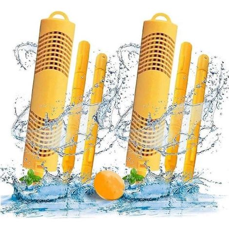 Tiges minérales pour spa, accessoires pour jacuzzi, filtre à tiges minérales pour spa et jacuzzi, jaune, lot de 2, 2025e anniversaire-AquaForge (1/4)