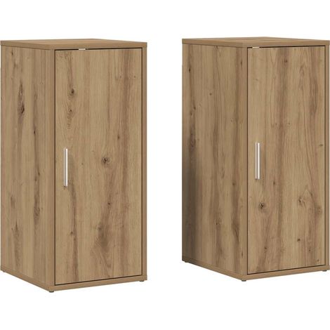 Maison Exclusive - Scarpiere 2 pz Rovere Artigianale 32x35x70 cm in Truciolato