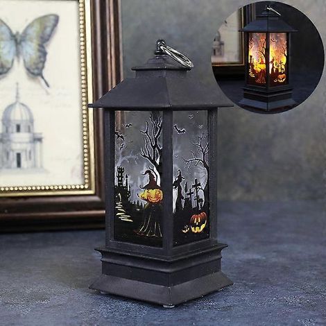 Bougies LED d'Halloween, décorations d'horreur, fantômes, citrouilles, château, maison hantée, accessoires d'extérieur, 20 pièces (1/5)
