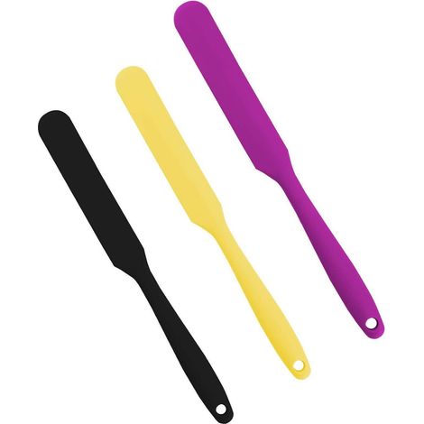 Silikonspatel Set 3 Stück, Antihaft, flexibel, für Wachs, Pulver, Masken